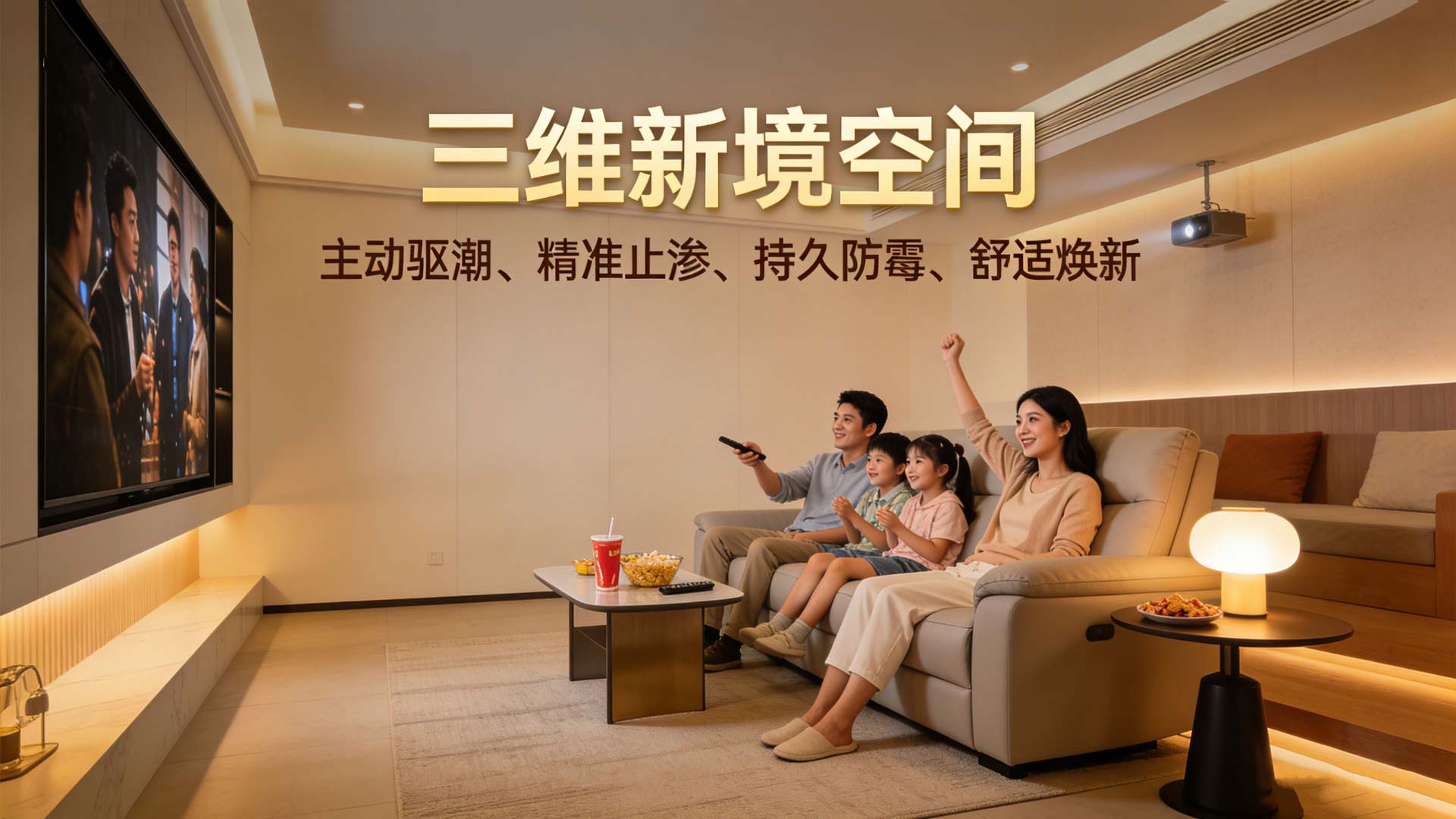 立威三维新境空间 | 北京朝阳高端住宅地下室防水防潮防霉 - 立威防潮官网